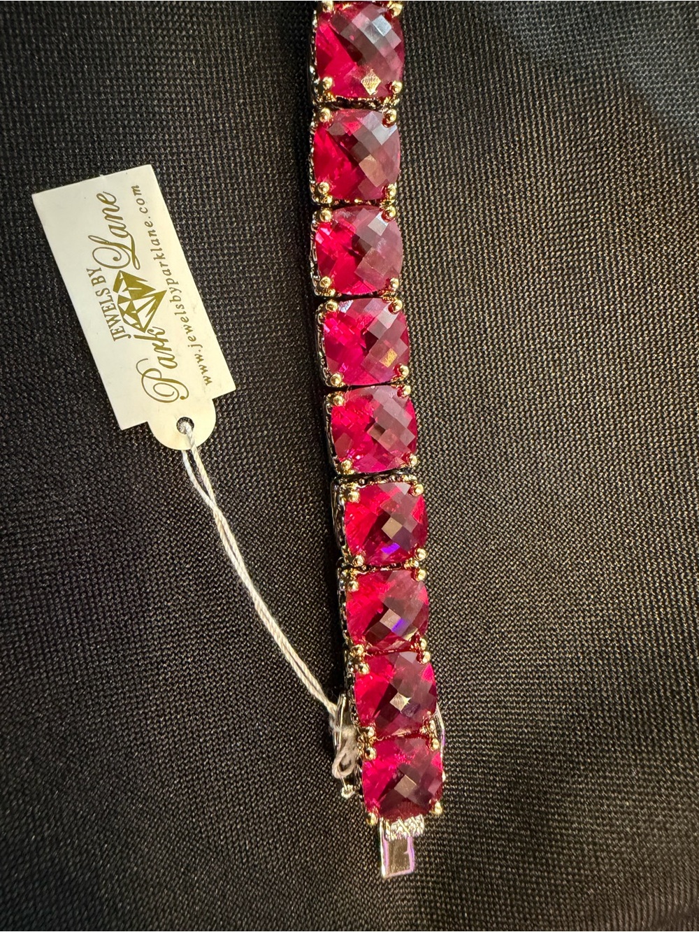 Park Lane Signature Ruby Crystal Bracelet NWT $499 Catalog Piece